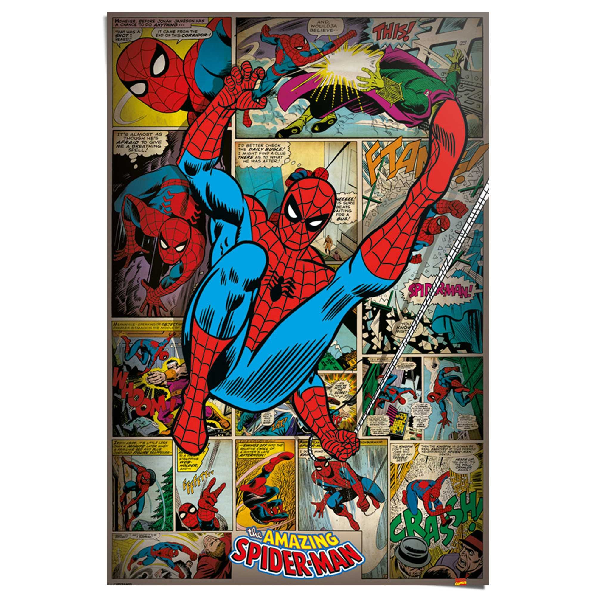Reinders! Poster »Marvel Comics - spider man retro«