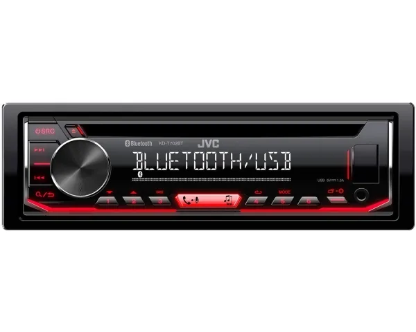JVC KD-T702BT - Bil - CD-modtager - in-dash - Single-DIN - 50 watt x 4
