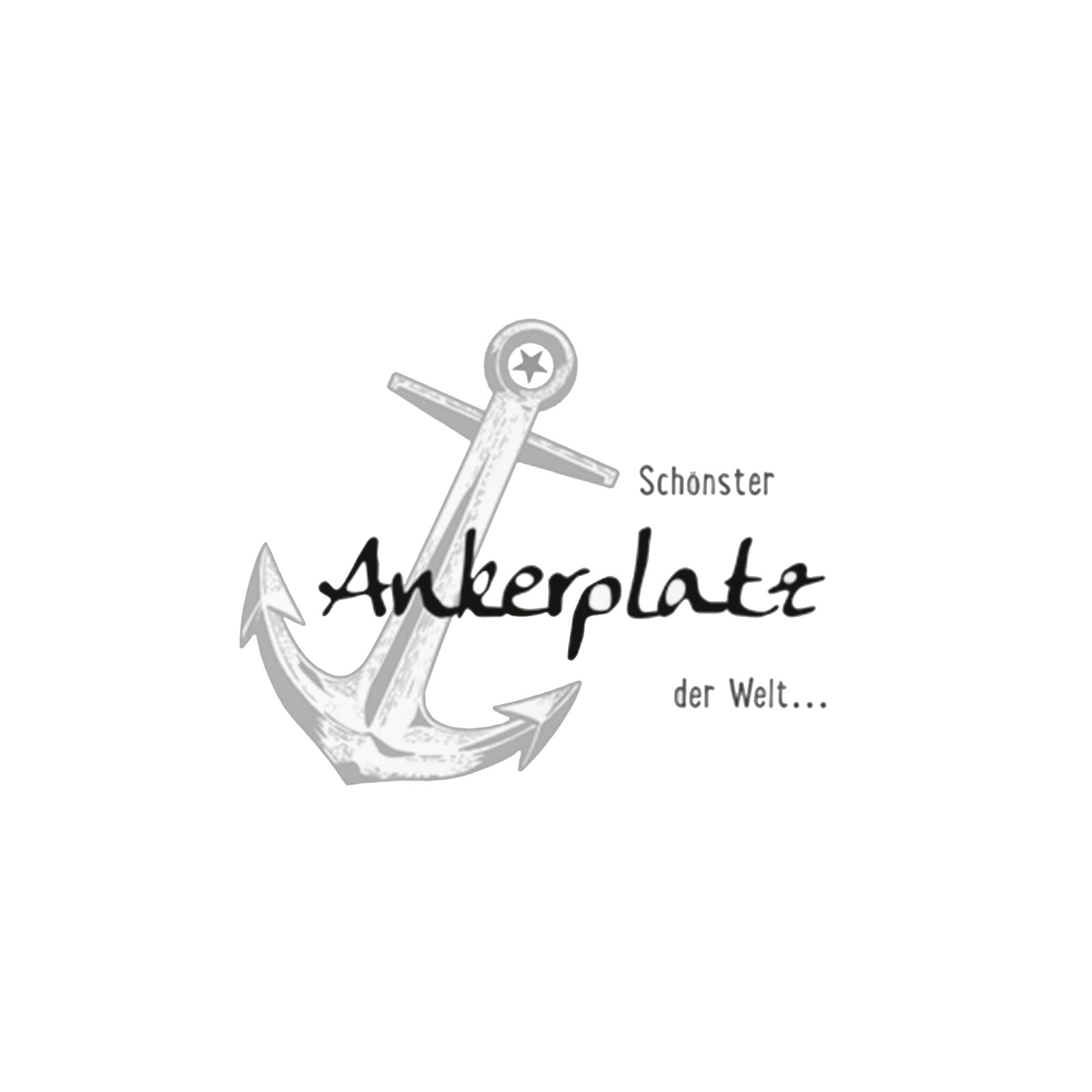 Wandtattoo - Ankerplatz - grau - selbstklebend