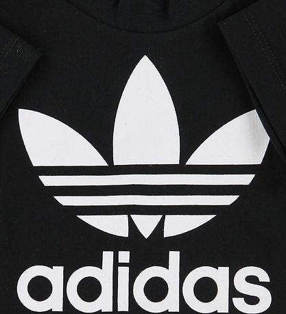 adidas Originals T-Shirt - Trefoil - Schwarz m. Logo