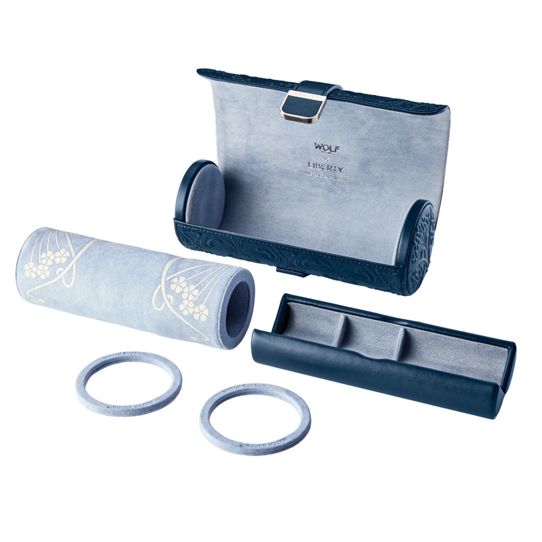 Wolf 1834 Liberty 3er Uhrenrolle Navy