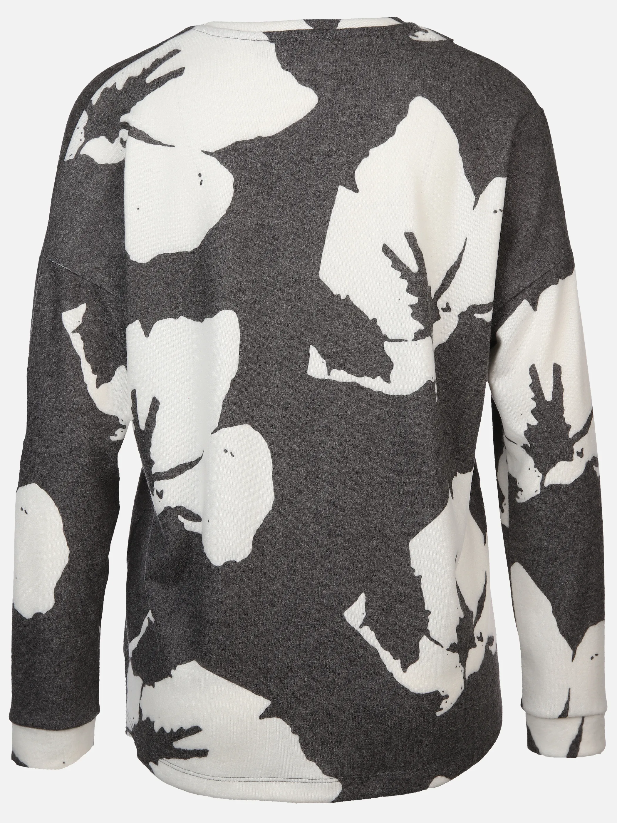 Damen Flauschshirt mit V-Ausschnitt