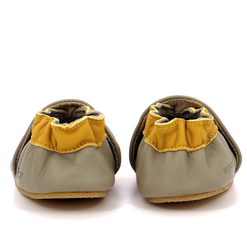 Robeez Robeez Chaussons Crêpe Tiger Nap Kaki