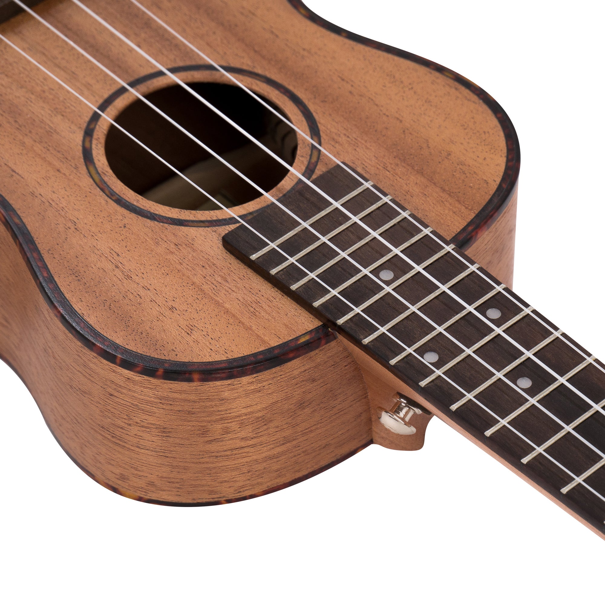 Cascha HH 2035L linkshandige premium concert ukelele met tas en plectra