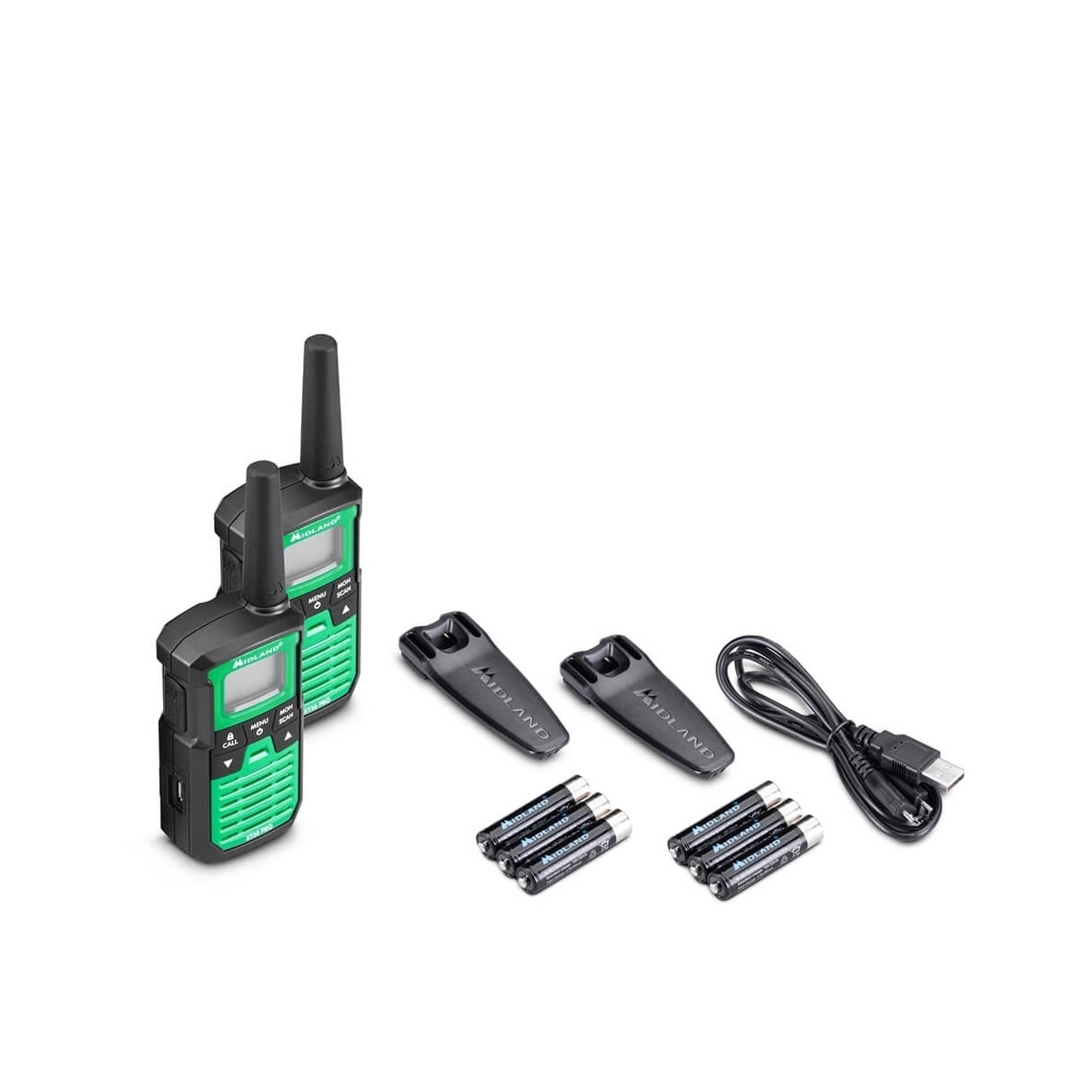 Midland Walkie Talkie XT30 Pro Svart/Grønn