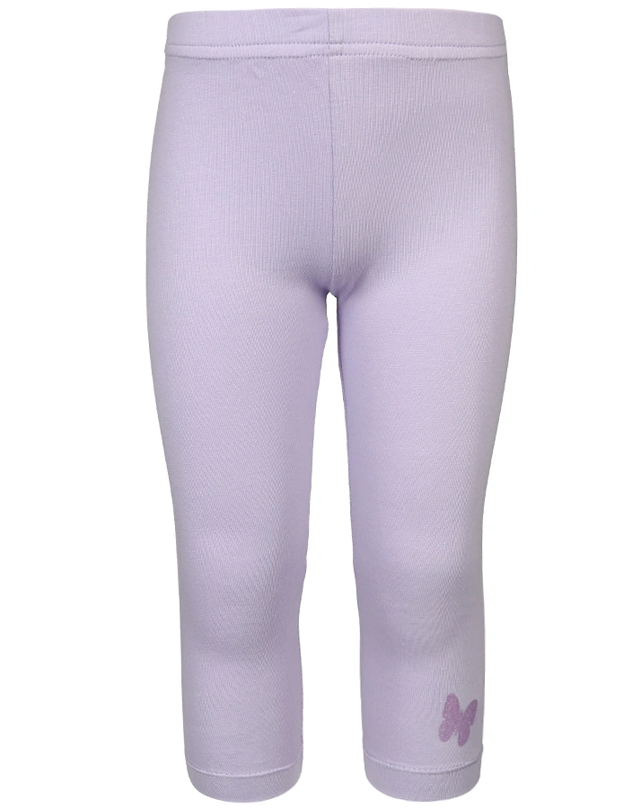 Capri-Leggings LYNFORD mit Glitzer-Schmetterling in flieder