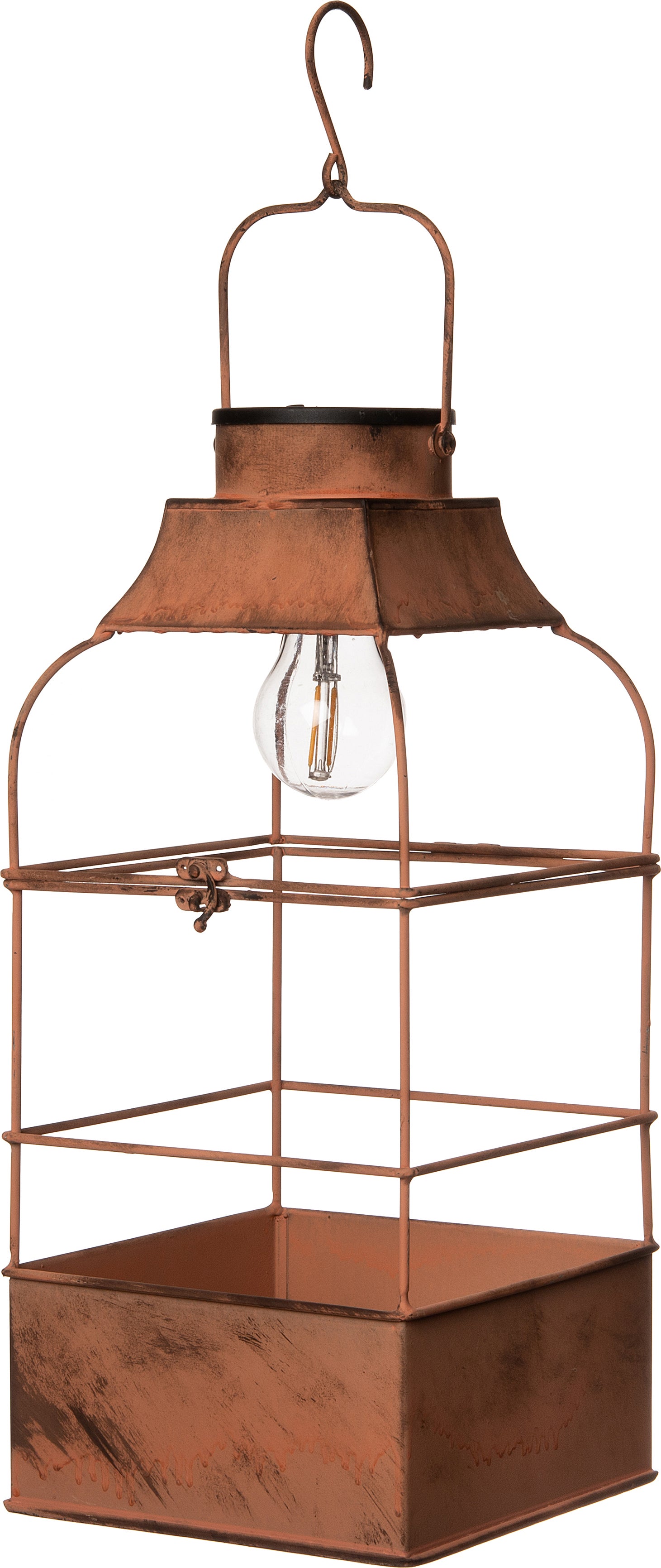 Intratuin solar lantaarn bruin D 18 H 40 cm