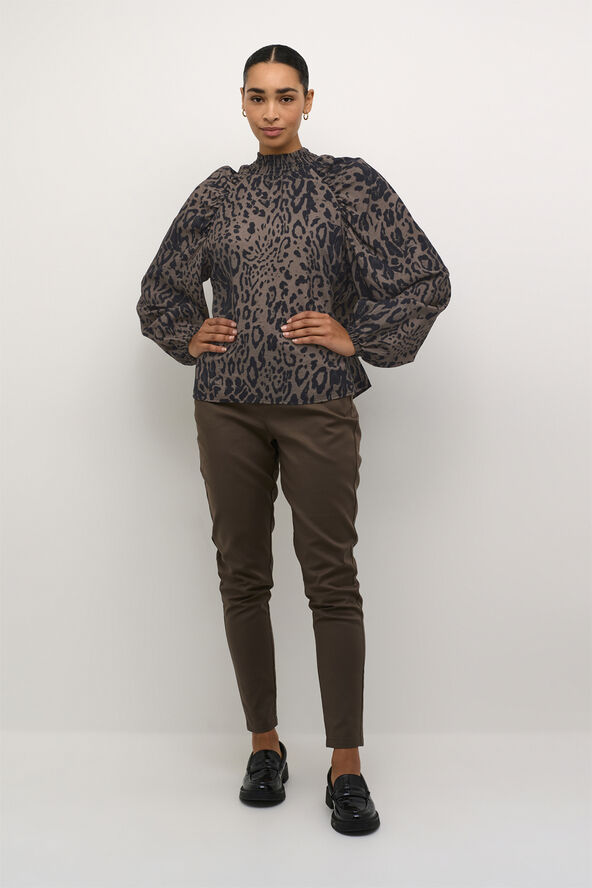 Kaffe KAjemma Blouse Major brown/black leopard
