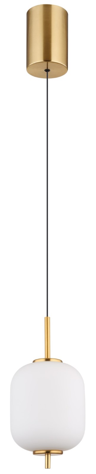 LED-Hängeleuchte - messingfarben-schwarz - 220 cm - höhenverstellbar