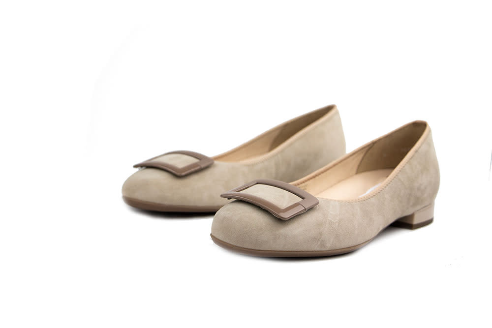 Ara Ballerina Sand Suede