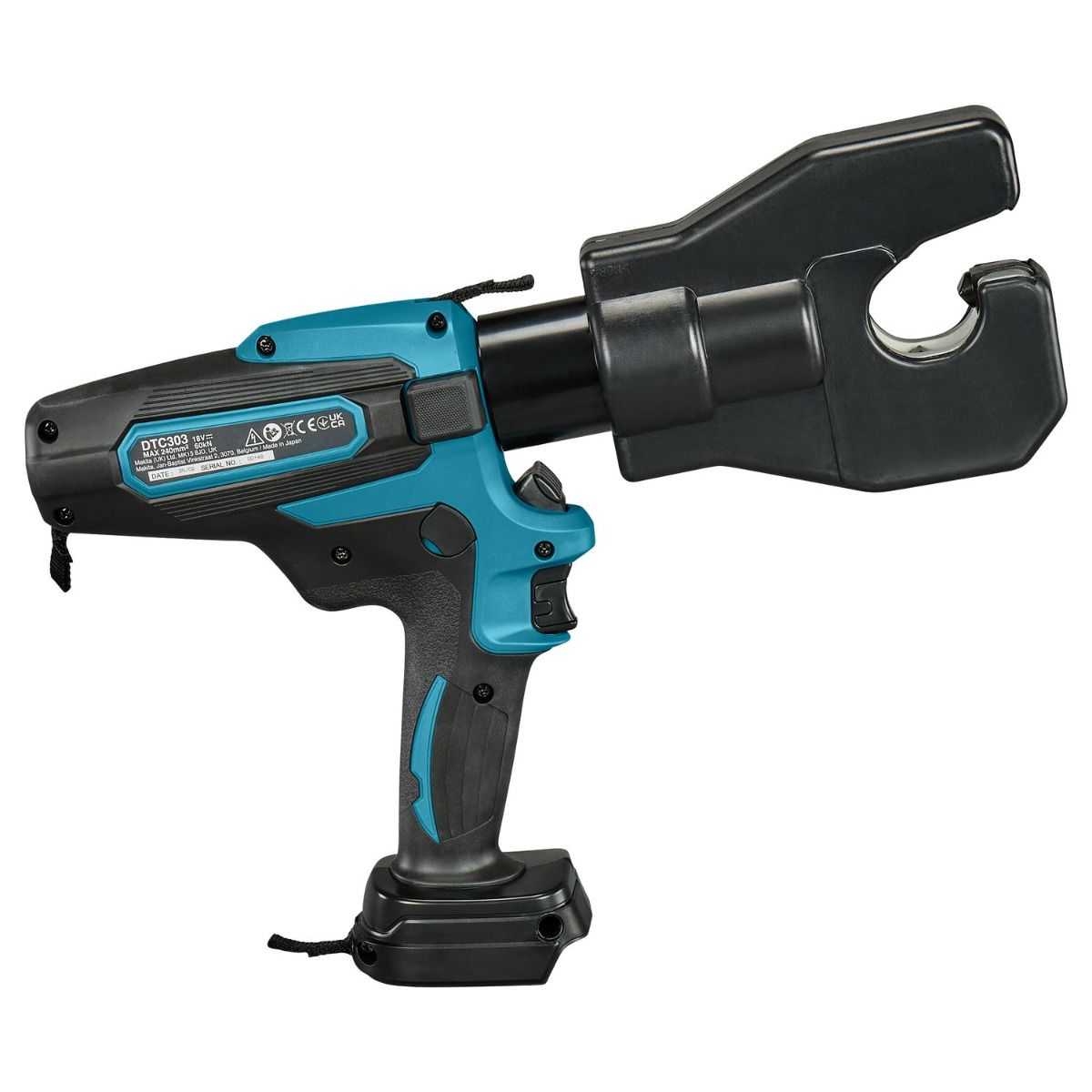 Makita DTC303ZK Accu kabelkrimptang 60kN 31,5mm 18V Basic Body in koffer
