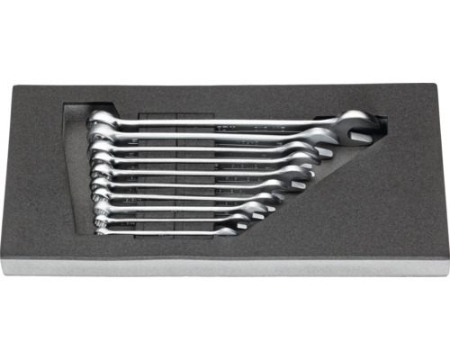 Werkplaatswagen, inbouwkast, werkbank WGB met 5 laden, 670 x 970 x 470 mm, zwart