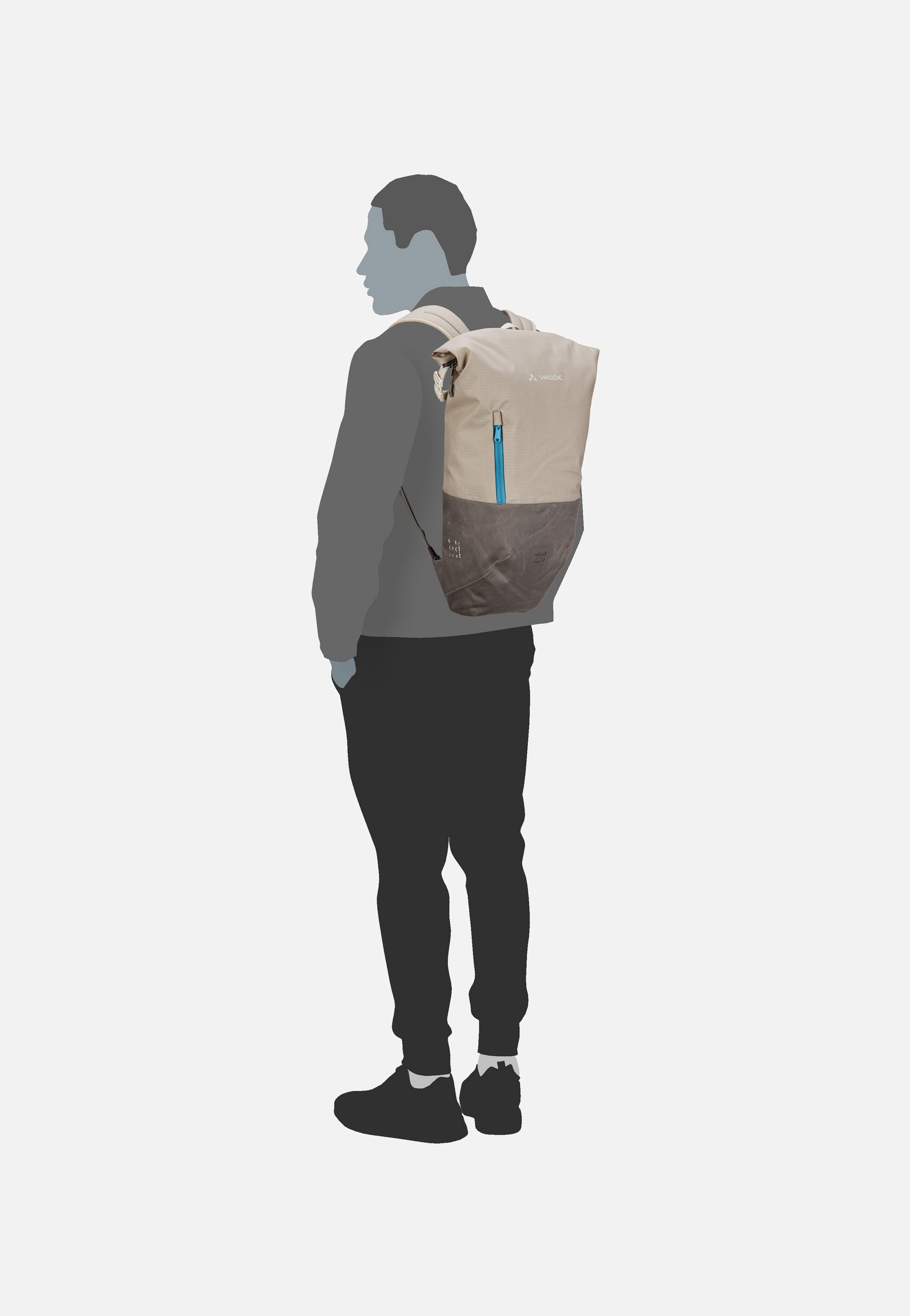 CityGo 18 Linen - Rolltop Rucksack