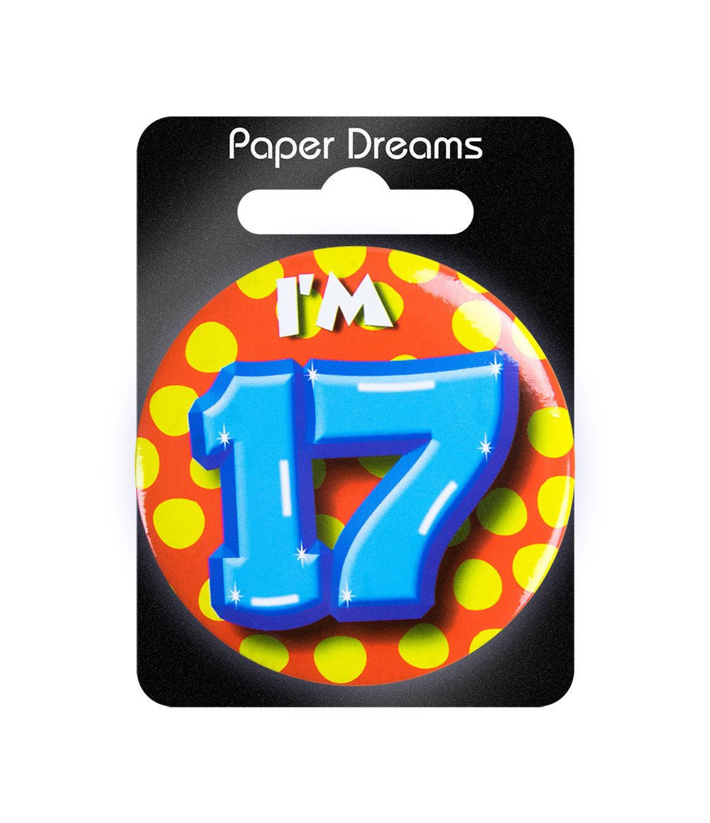 I'm 17 Button 17 Jaar 5,5cm