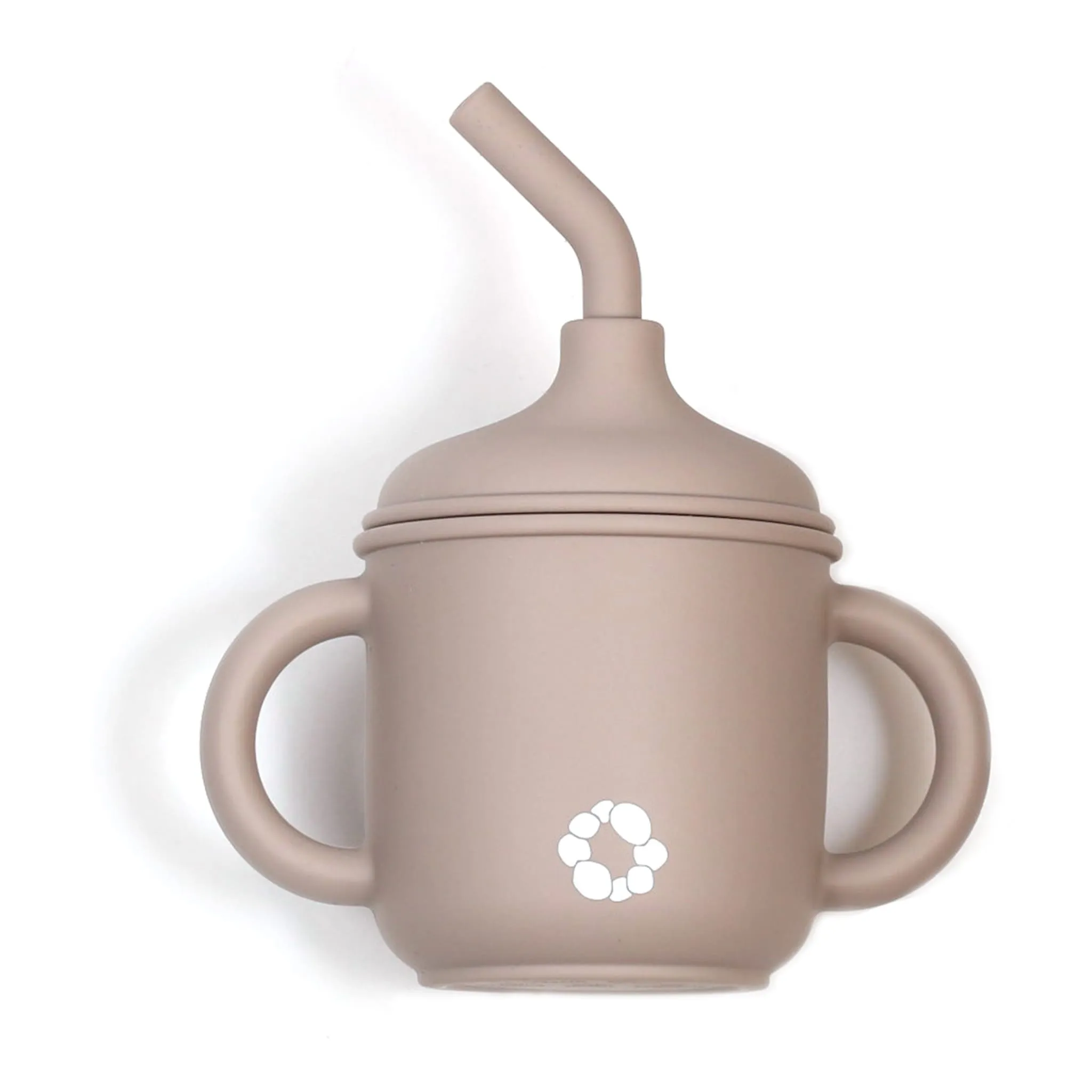 Bulle Gobelet Paille en Silicone - Taupe