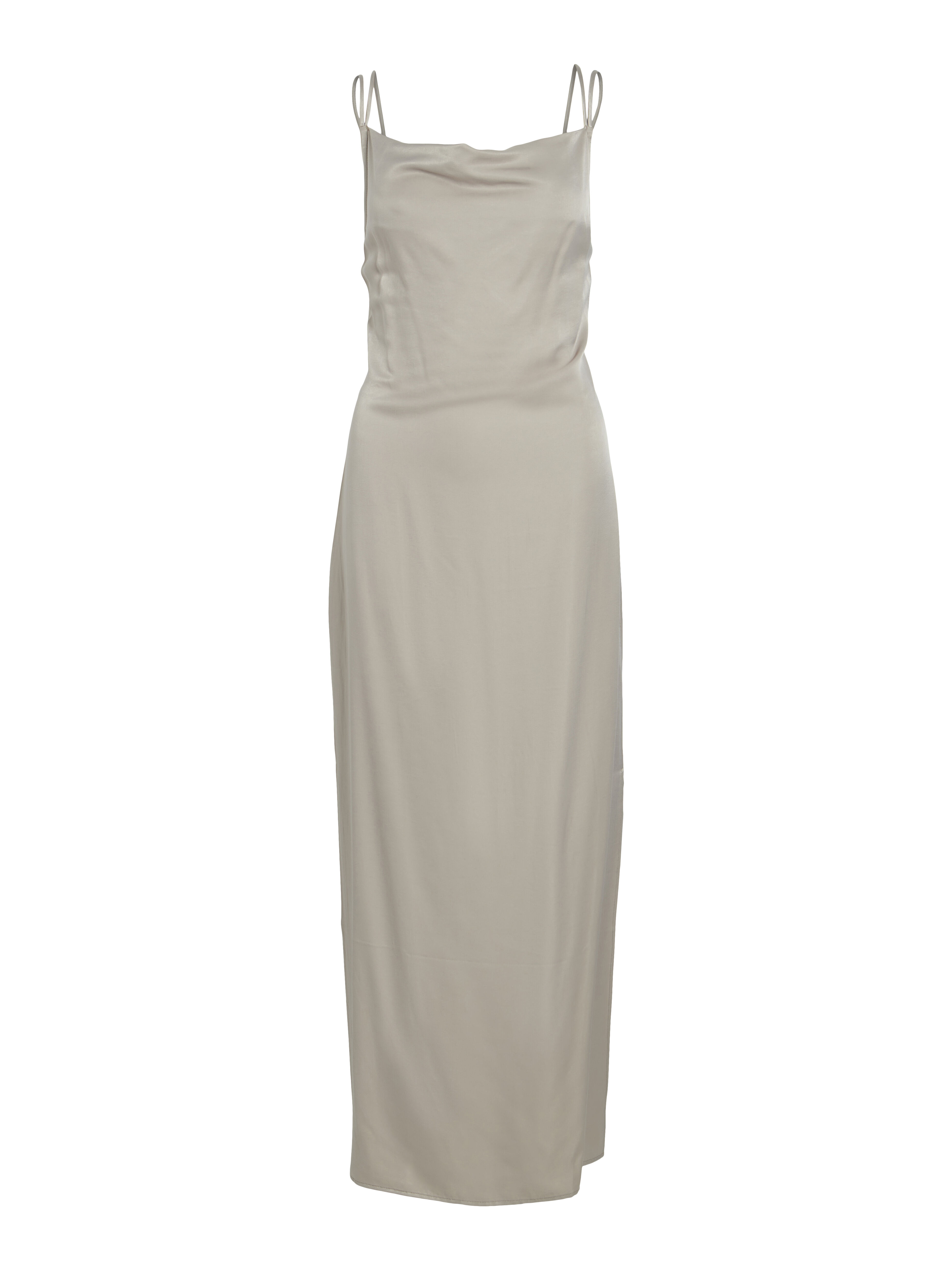Vestido slip com costas cruzadas - Branco