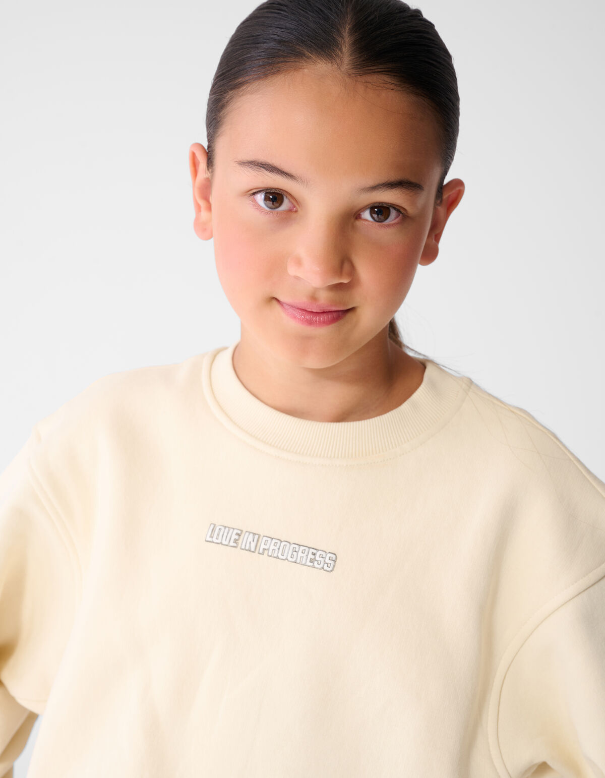 Twenty-Eight Artwork Sweater Gebroken Wit