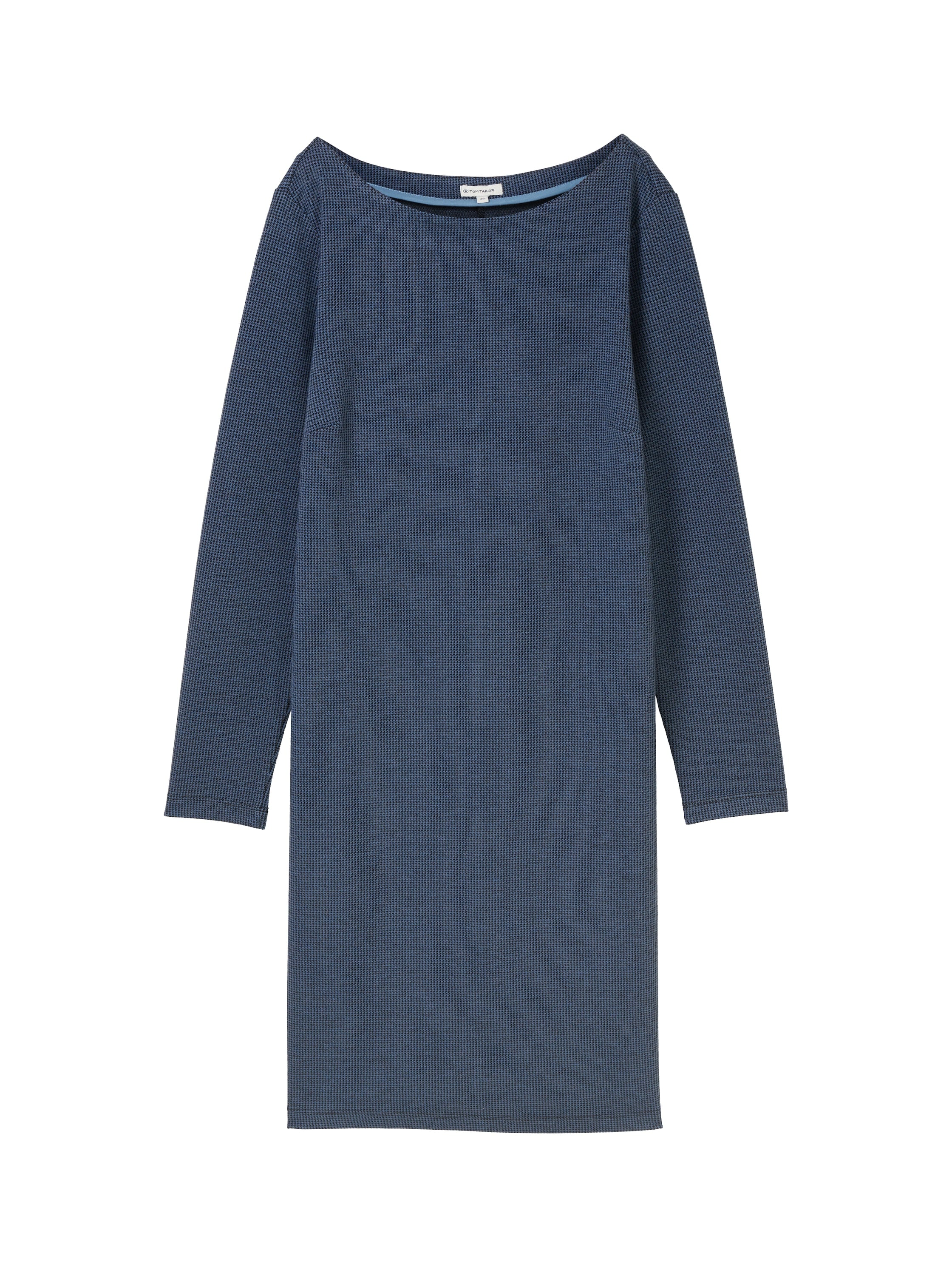 TOM TAILOR Midikleid Ohne Taschen mit U-Boot-Ausschnitt