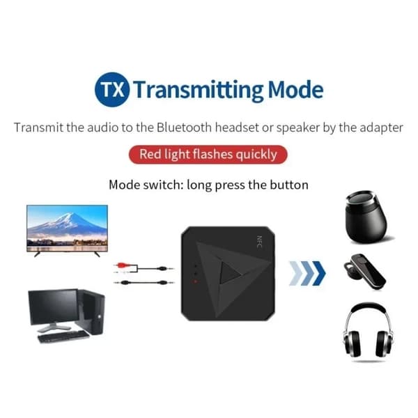 Bluetooth RCA/AUX Adapter – NFC Sensor