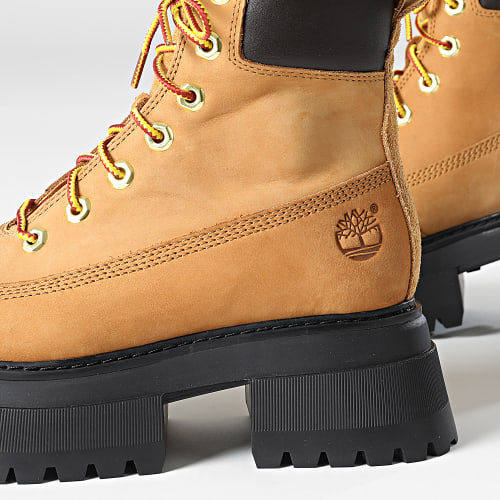 Boots Femme Sky 6 Inch Lace Up A2KMU Wheat Nubuck
