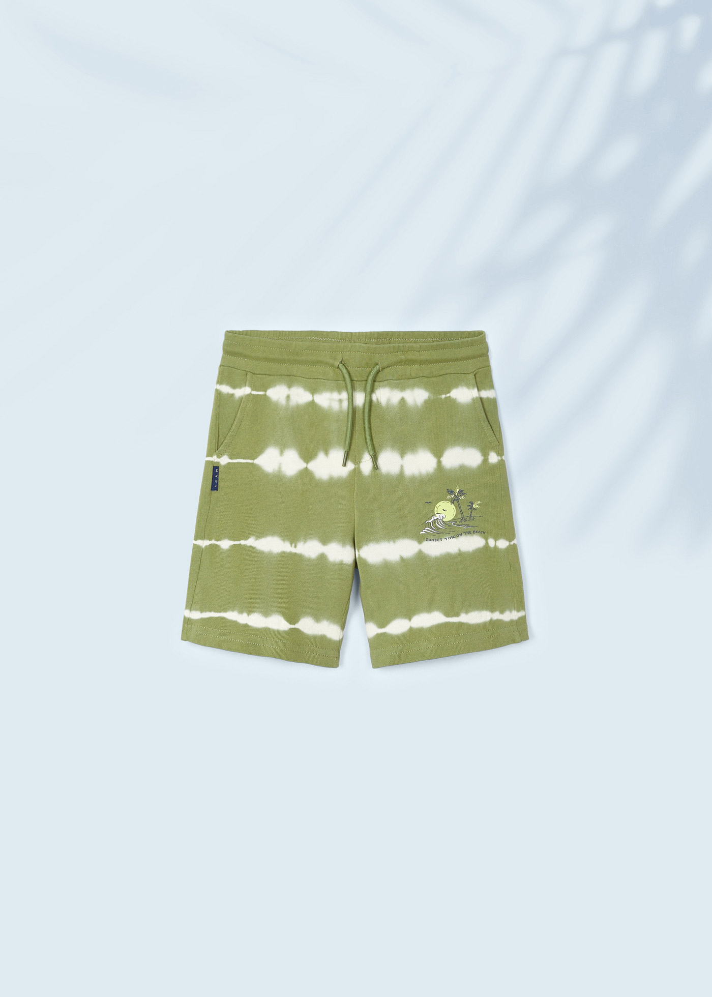 Calções de algodão tie-dye para meninos