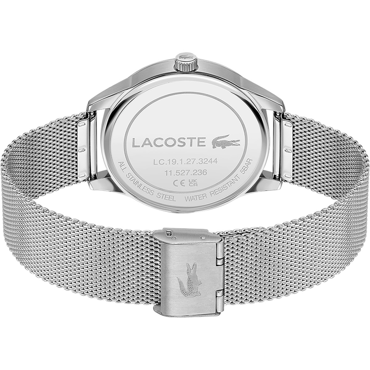 Montre Lacoste homme acier maille milanaise