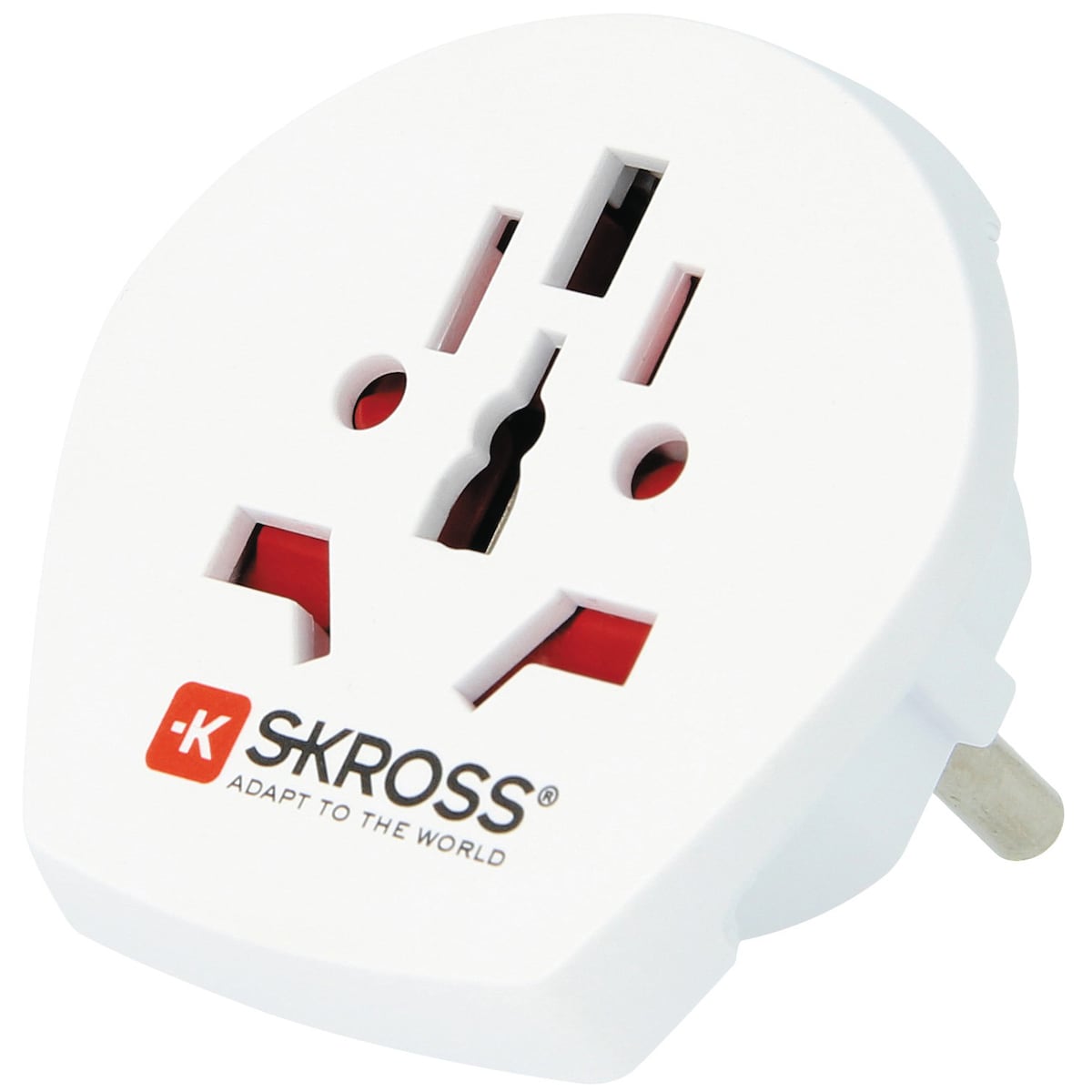 SKross reiseadapter for Europa