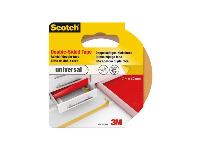 3M Scotch Teppich-Klebeband universal 50 mm x 7 m, Weiss Universal Teppich-Klebeband