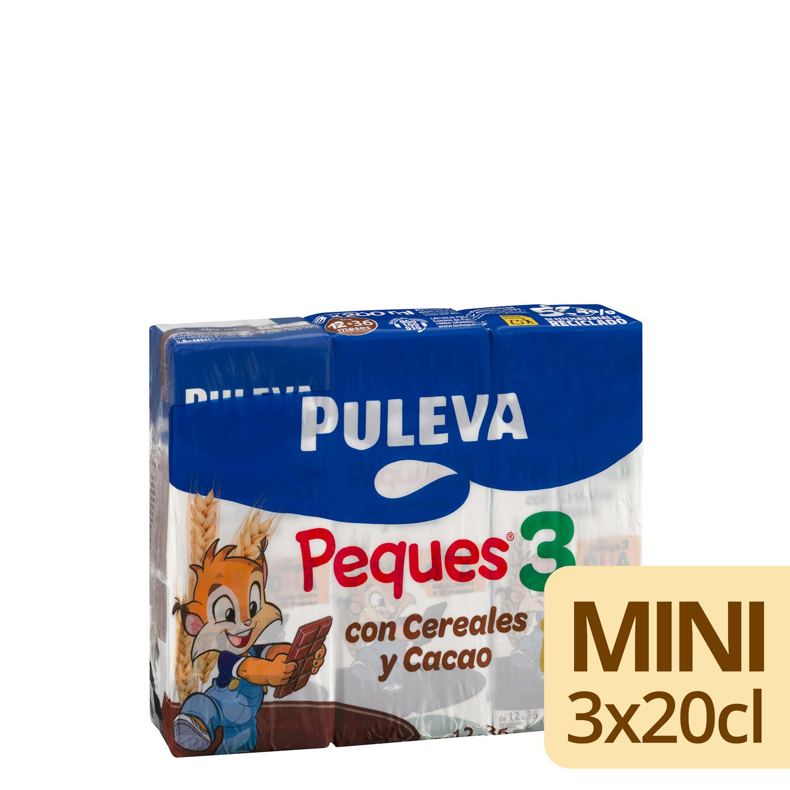 Céréales laitières préparées au cacao Peques 3 Puleva
