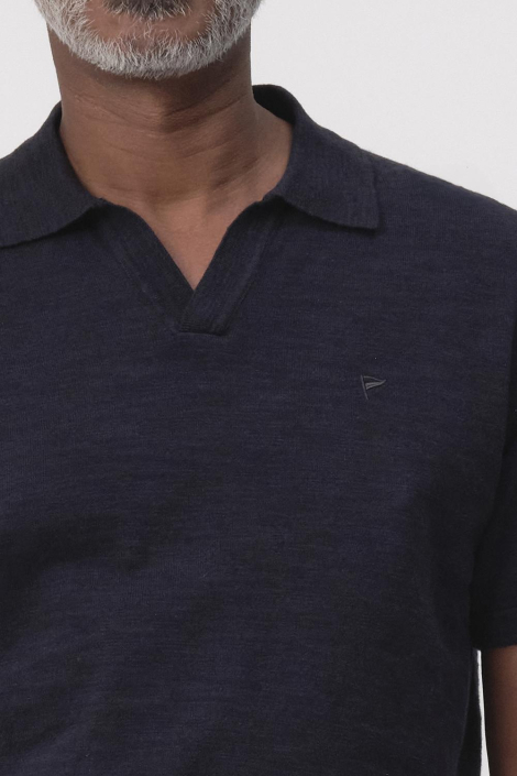 Campbell blauwe heren polo