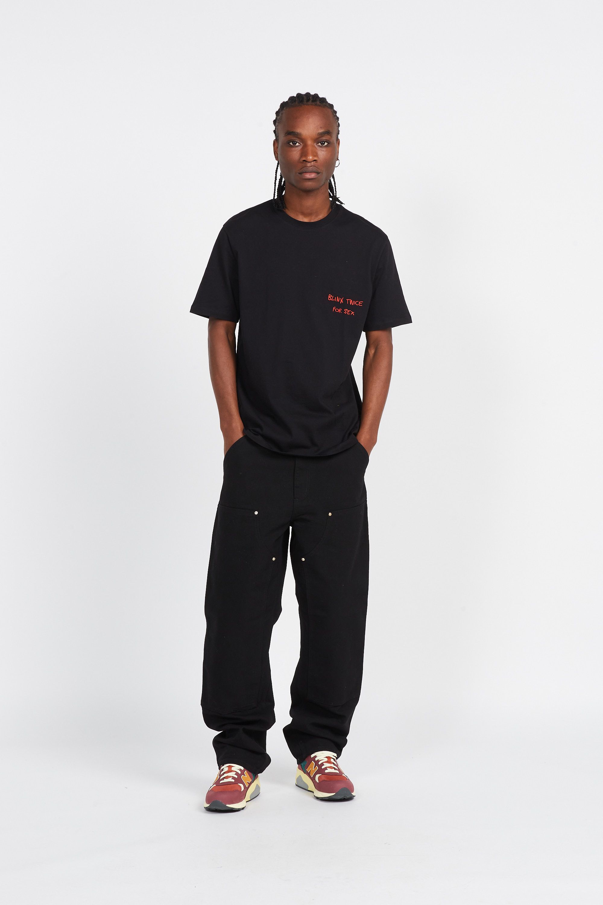 ENCRE T-shirt  ENTS01BLIN BLINK TWICE FO Noir
