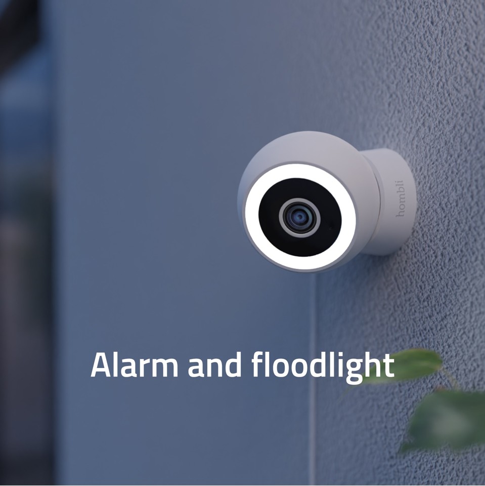 Hombli - Smart Outdoor/Indoor Compact Cam, Hvid