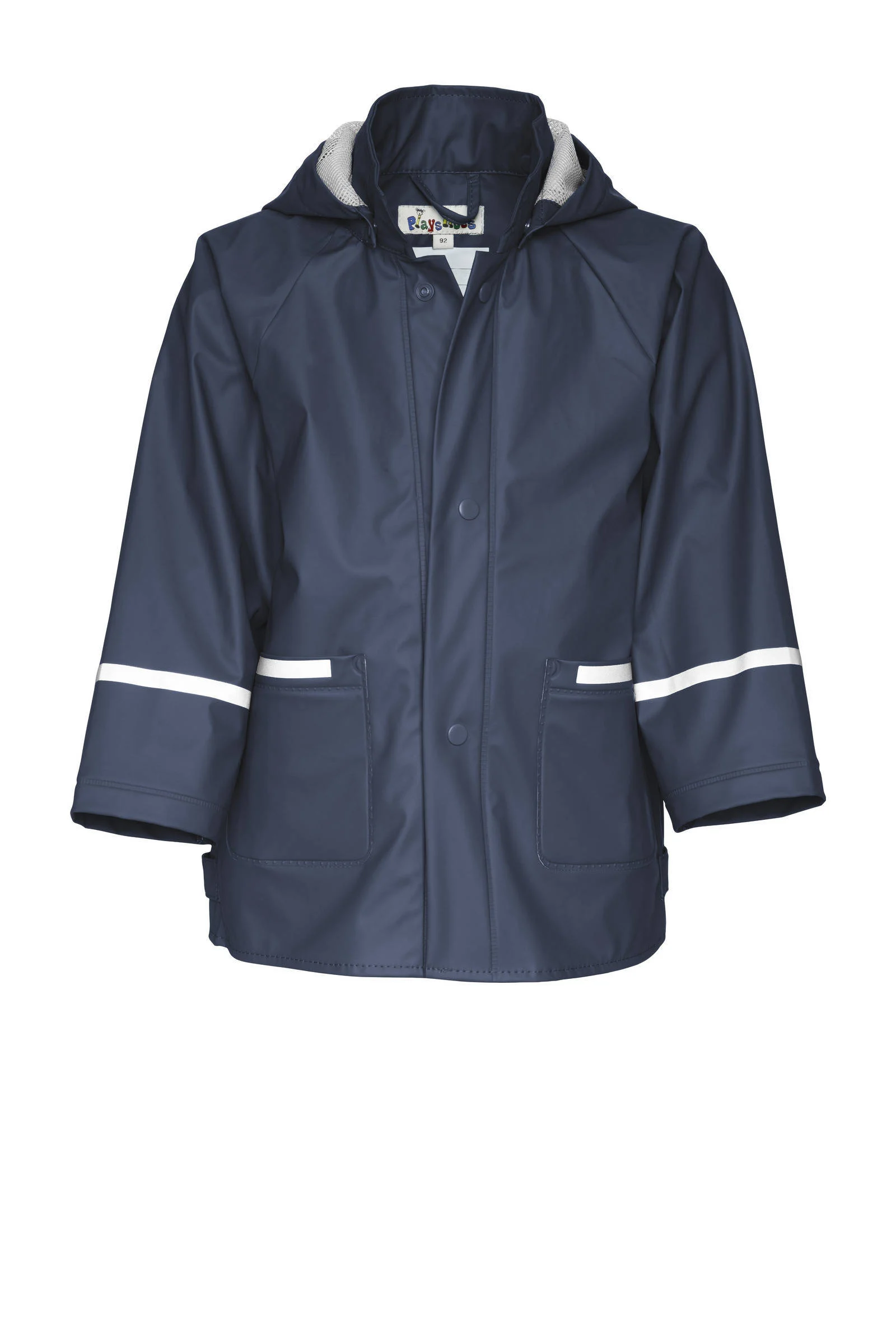 Playshoes regenjas donkerblauw/lichtblauw