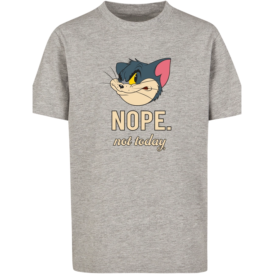 F4NT4STIC T-Shirt Tom and Jerry TV Serie Nope Not Today heather grey