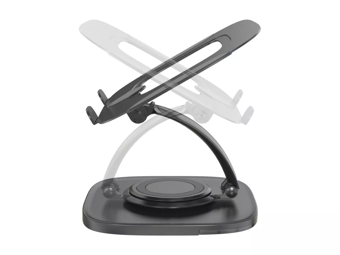 IKSAN support pour ordinateur portable réglable en hauteur et inclinable en aluminium