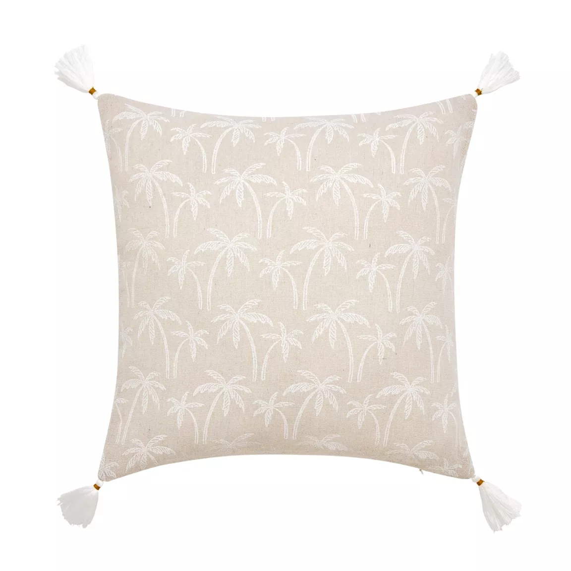 Coussin carré coton (45 x 45 cm) Saharis Beige