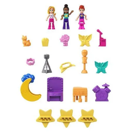 Mattel Polly Pocket Talent Show-Schatulle mit Shani als Hauptfigur
