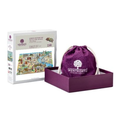 London Landmarks Map 250 Piece Jigsaw Puzzle