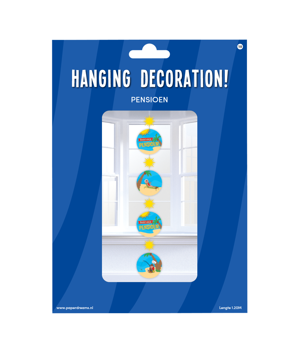 Hangdecoratie Pensioen 120cm
