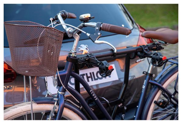 Barre Adaptateur de Cadre Vélo pour Porte Vélos Noir