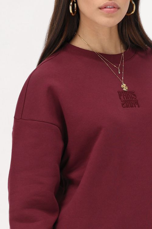 Donkerrode sweater 