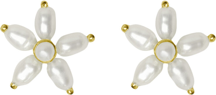 ByBiehl Pearl Signature Stud-GP Gold plated silv