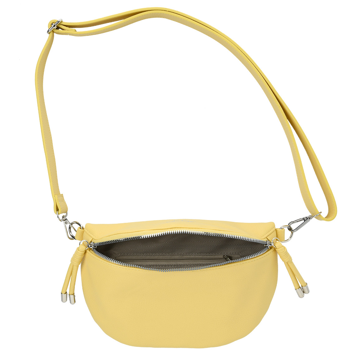 Gina Benotti Damen Hip-Bag aus Lederimitat gelb