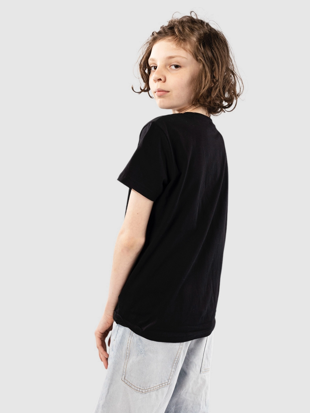 Santa Cruz Flaming Dice Dot Kids T-Shirt black