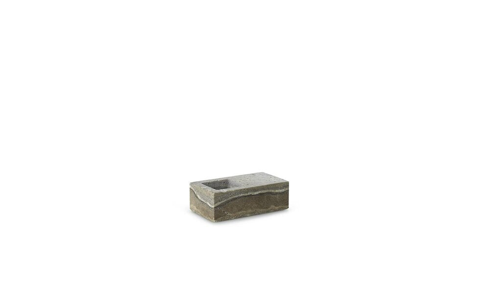 Normann Copenhagen  Even lysestage - Silver Travertine