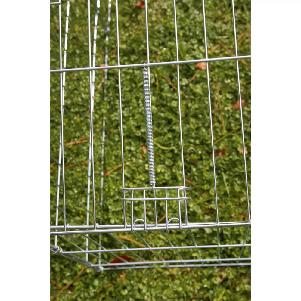Enclos pour animaux de compagnie easy métal argenté 82845