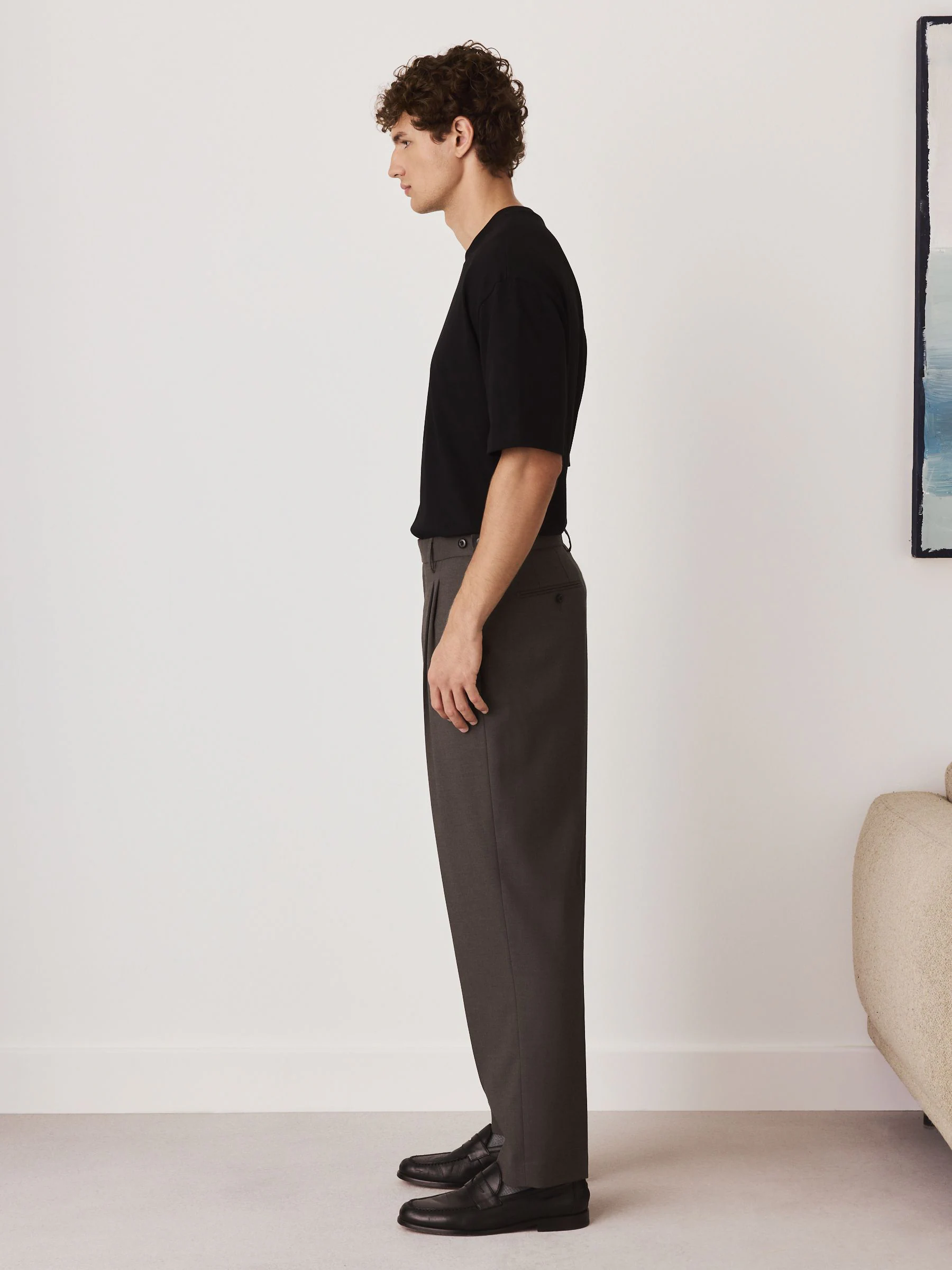 Bruin - Relaxed Fit Smart Pleated Trousers