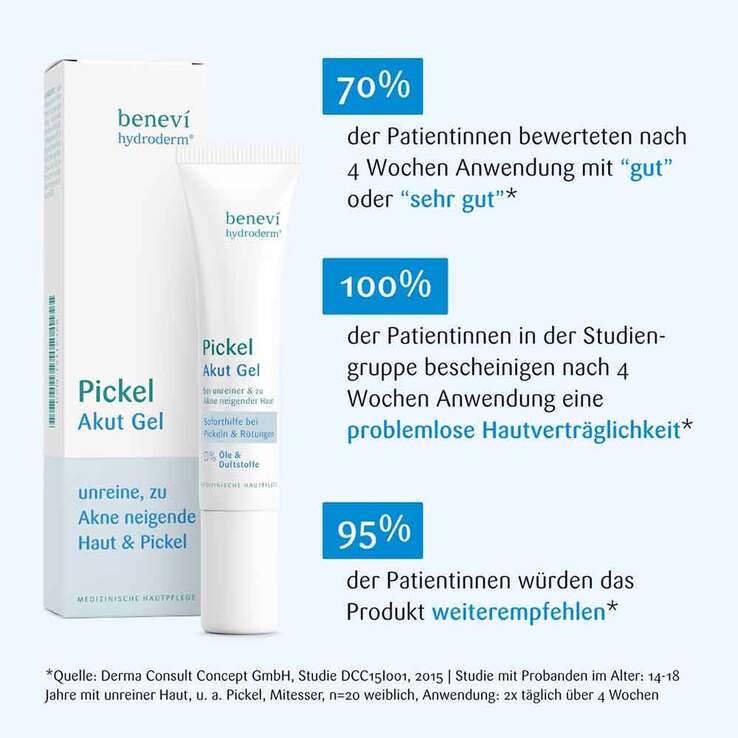 Benevi Hydroderm Pickel Akut Gel, 15 ml