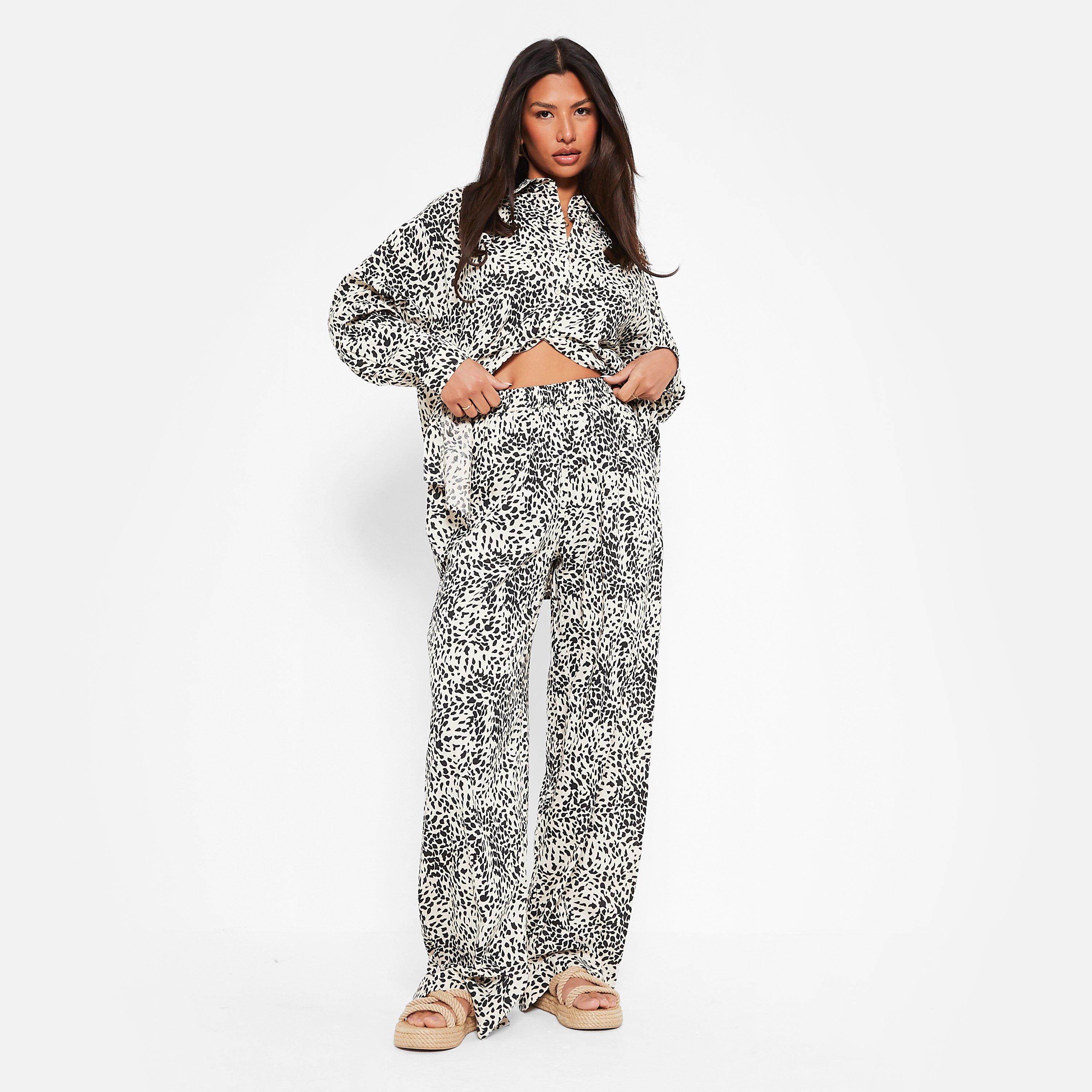 I Saw It First ISAWITFIRST Co Ord Woven Wide Leg Trousers