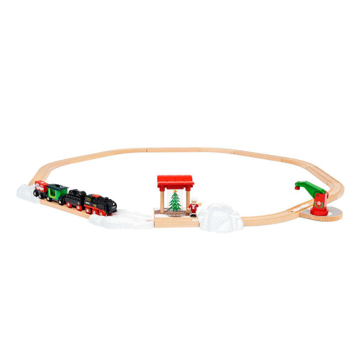 BRIO Spiel Batterie-Dampflok Weihnachts-Set